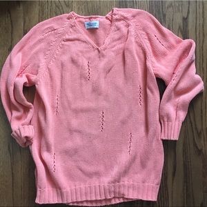 BENETTON Vintage 100% Cotton Oversized Sweater S